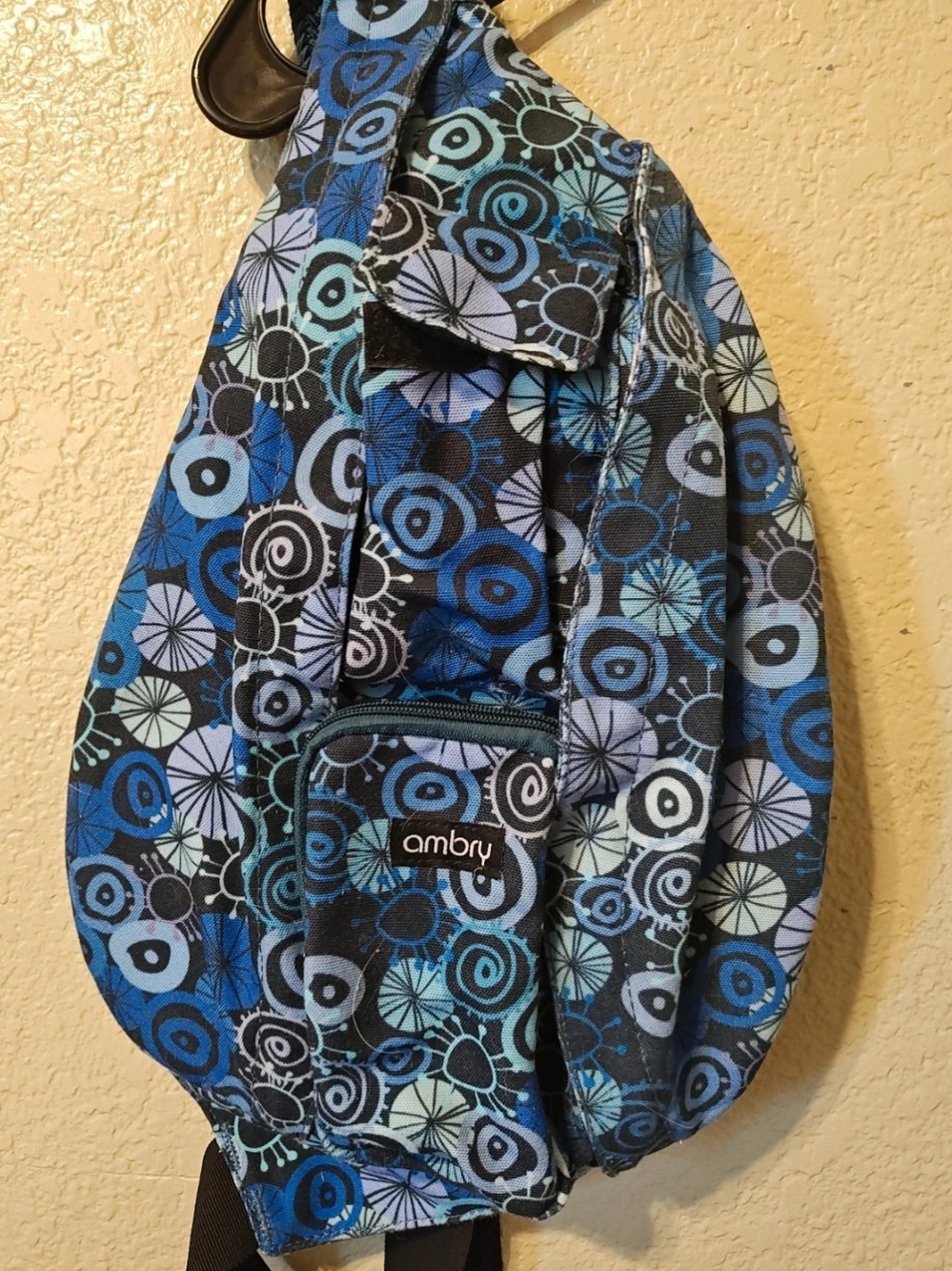 Blue Patterned Sling Bag